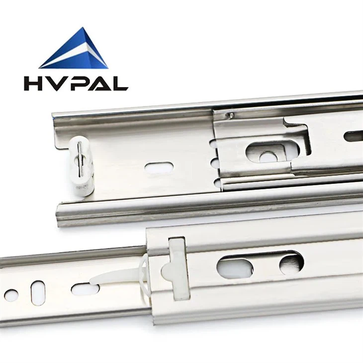 Edelstahl-Vollauszugsschiene mit 304 3-Abschnitt, 45 kg